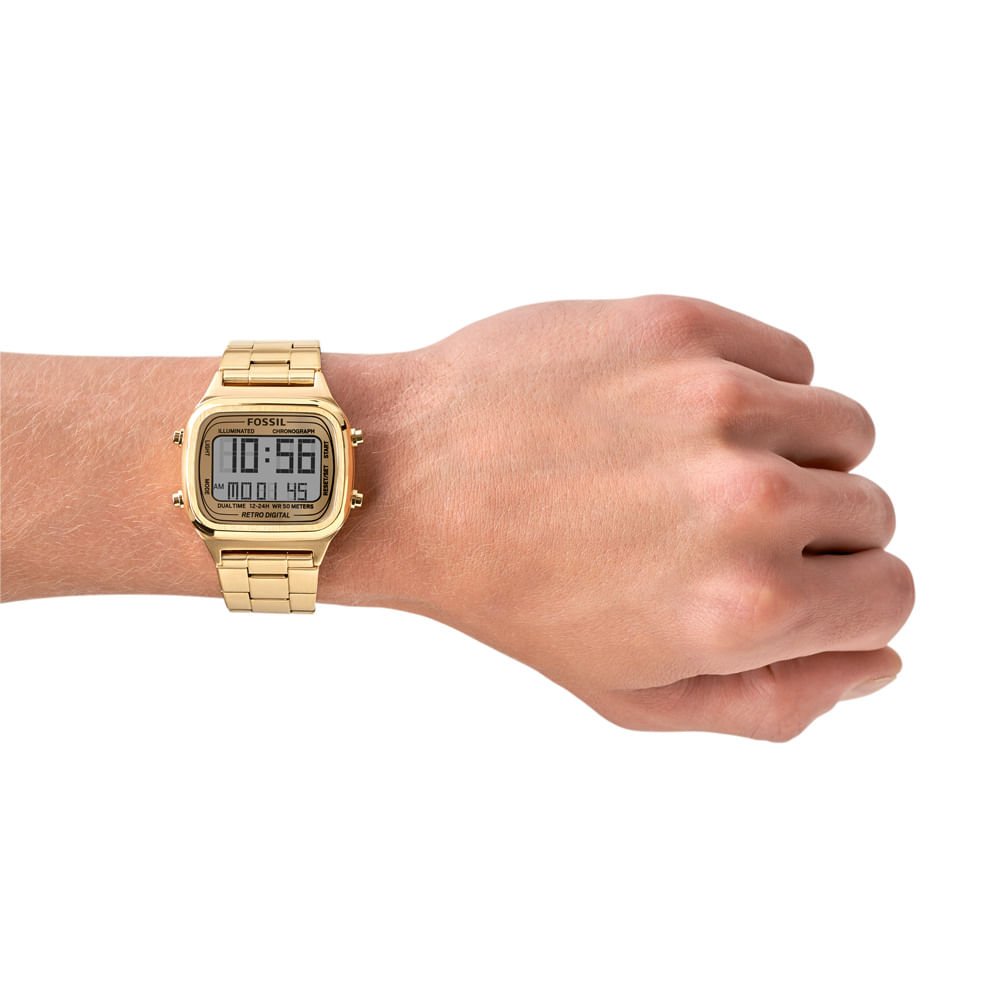 Relógio Fossil Masculino Sport Dourado - FS5843/1DN Dourado 4