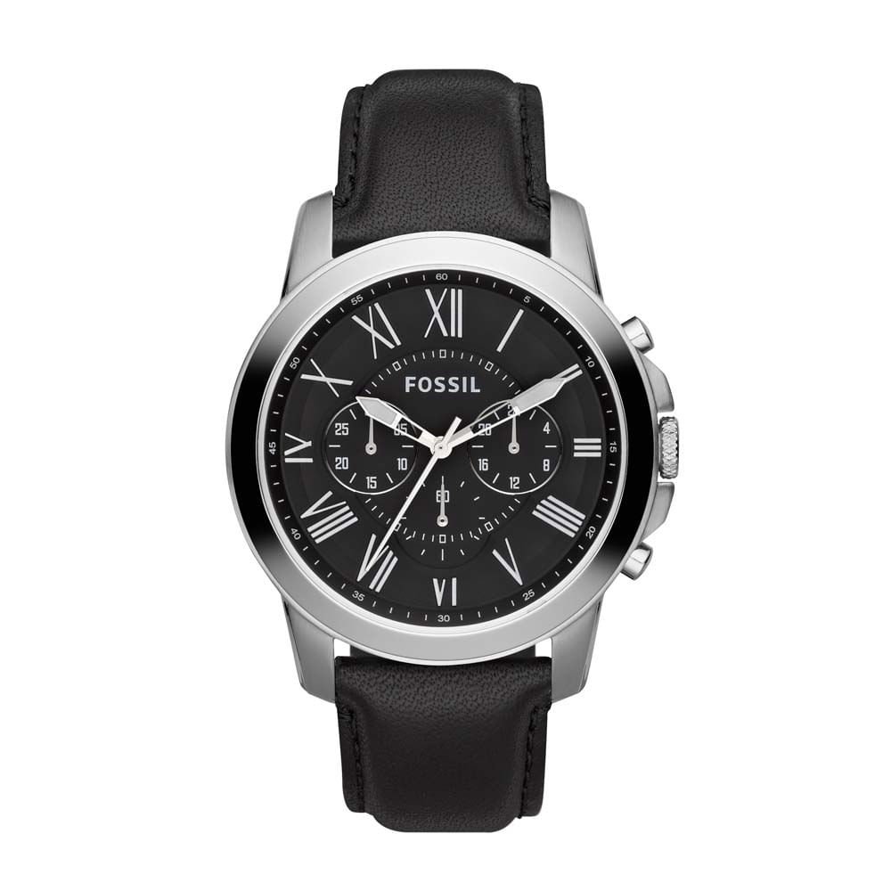 Relógio Fossil Masculino Grant Pratra - FS4812/0PN