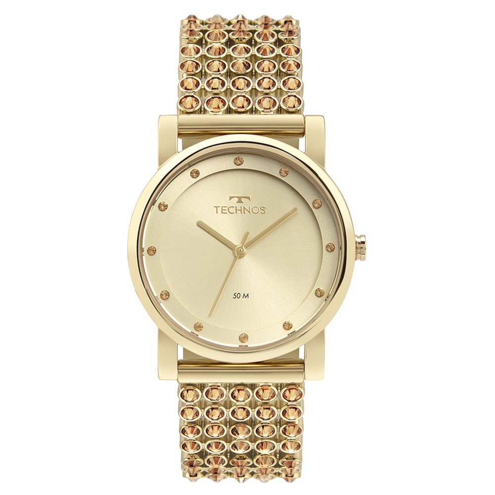 Relógio Technos Feminino Crystal Bicolor - 2035MYM/1D Dourado 1