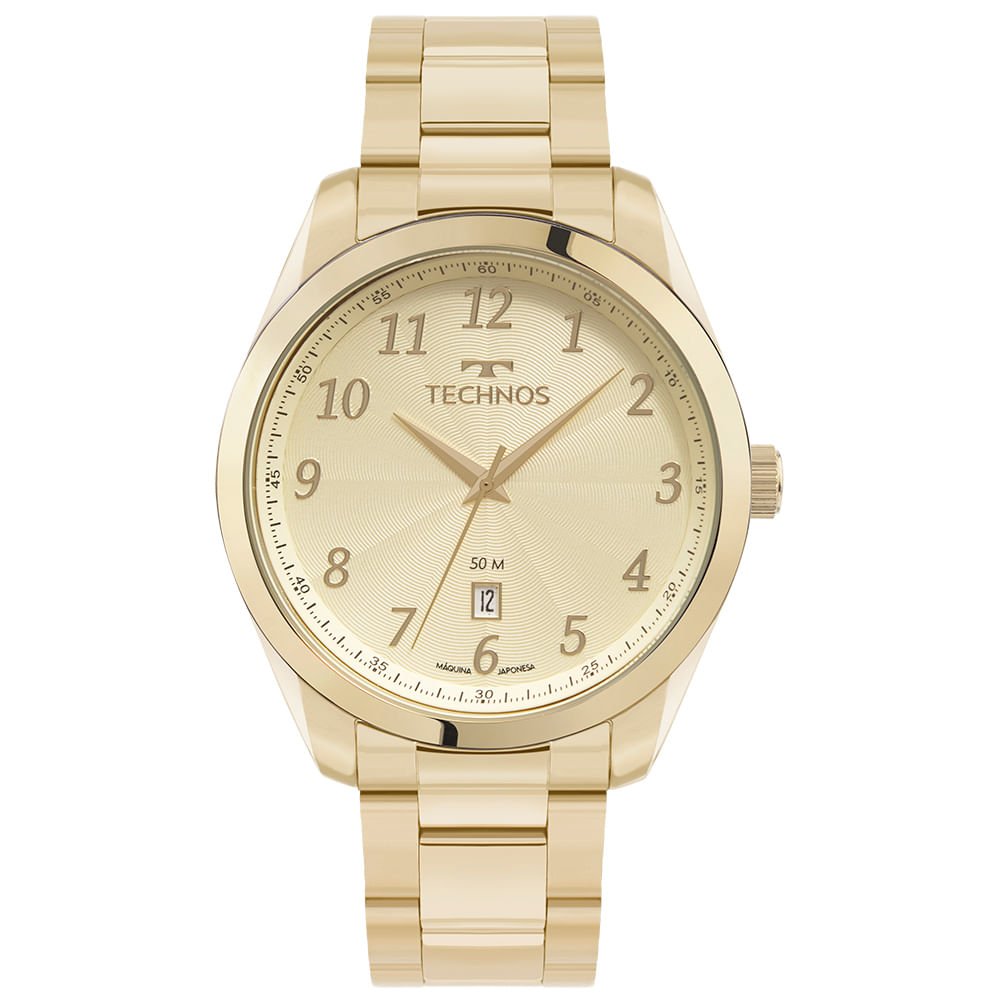 Relógio Technos Masculino Steel Dourado - 2315LAN/1D Dourado 1
