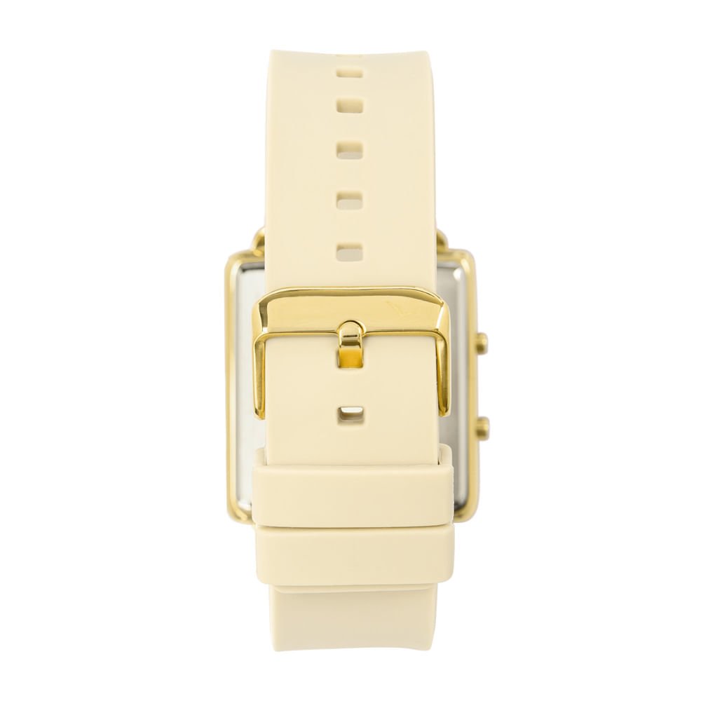 Relógio Condor Feminino Digital Dourado - COMD1202AJU/5X Branco 3