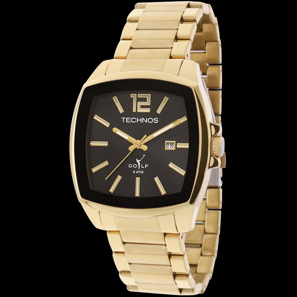Relógio Technos Masculino Analógico Dourado 2115KOI/4P Dourado 2