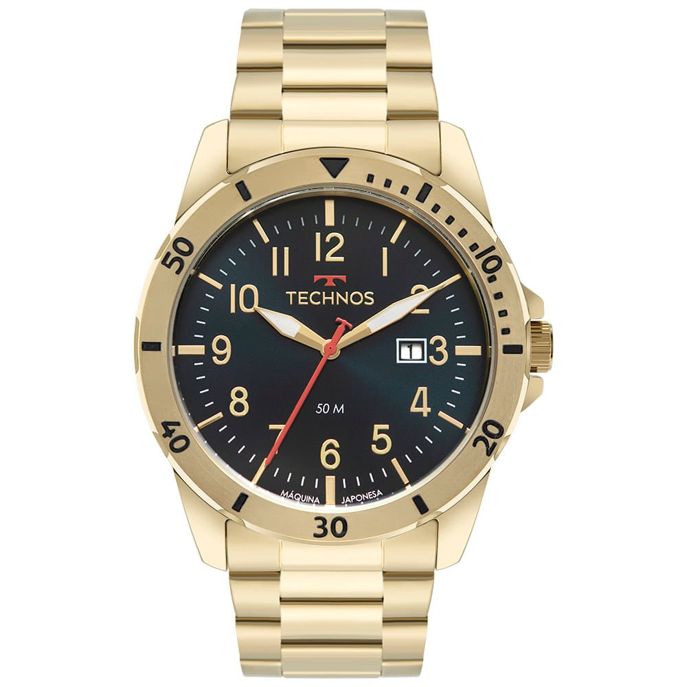Relógio Technos Masculino Militar Dourado - 2115NBR/1A