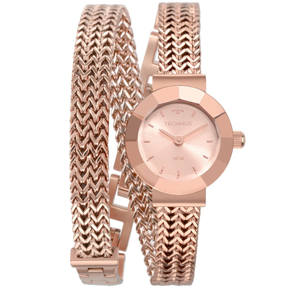 Relógio Technos Feminino Mini Rosé 5Y20IR/4J Rosa 1