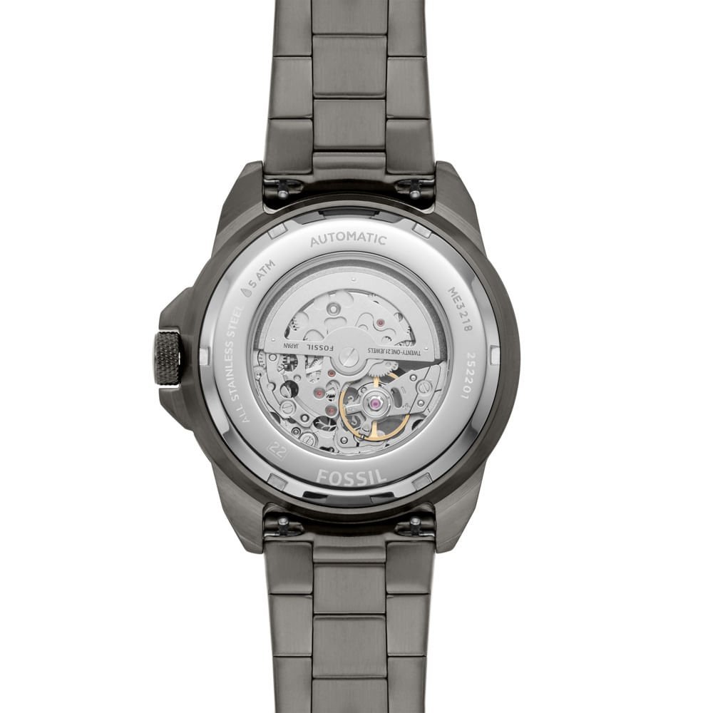 Relógio Fossil Masculino Bronson Grafite - ME3218/1FN Grafite 5