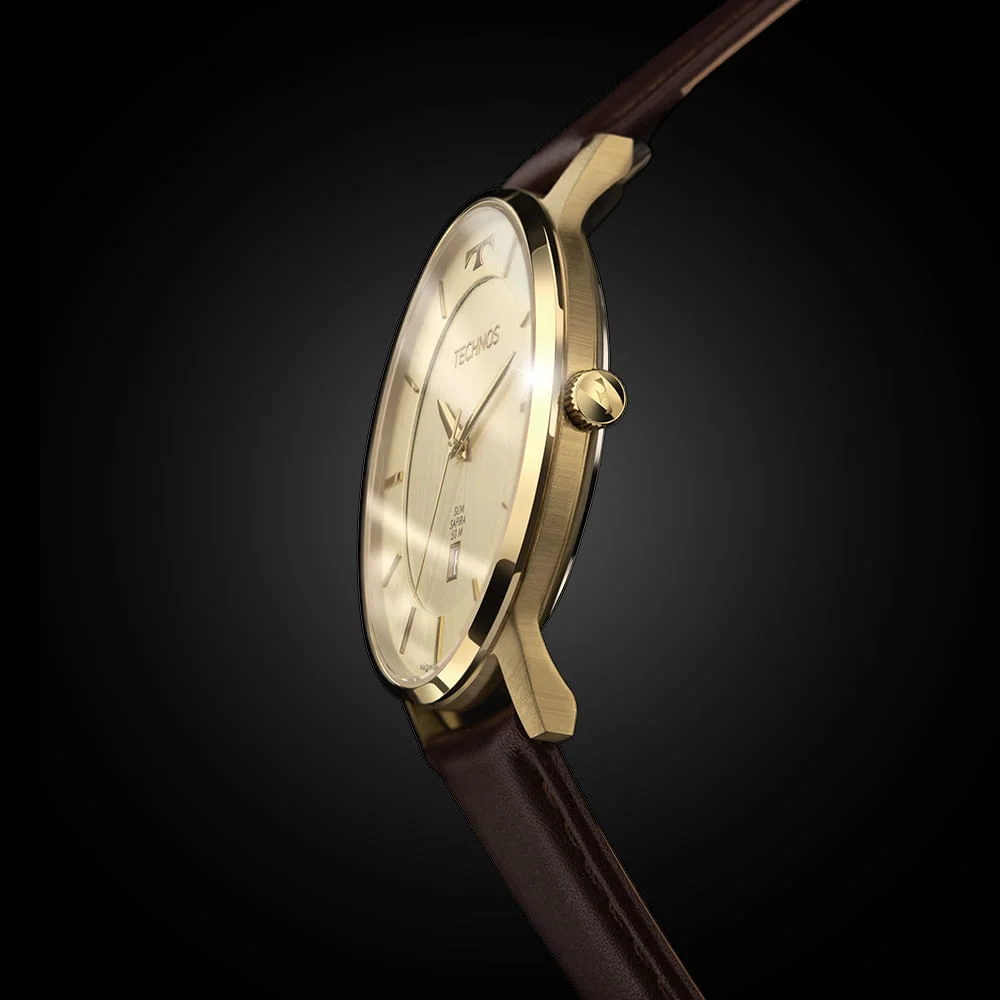 Relógio Technos Masculino Slim Dourado - GM10YU/0D Dourado 5