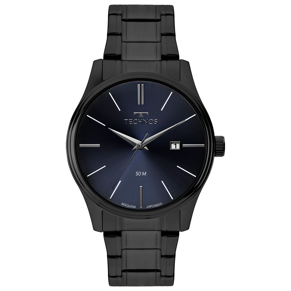 Relógio Technos Masculino Steel Preto - 2115TXH/1A Preto
