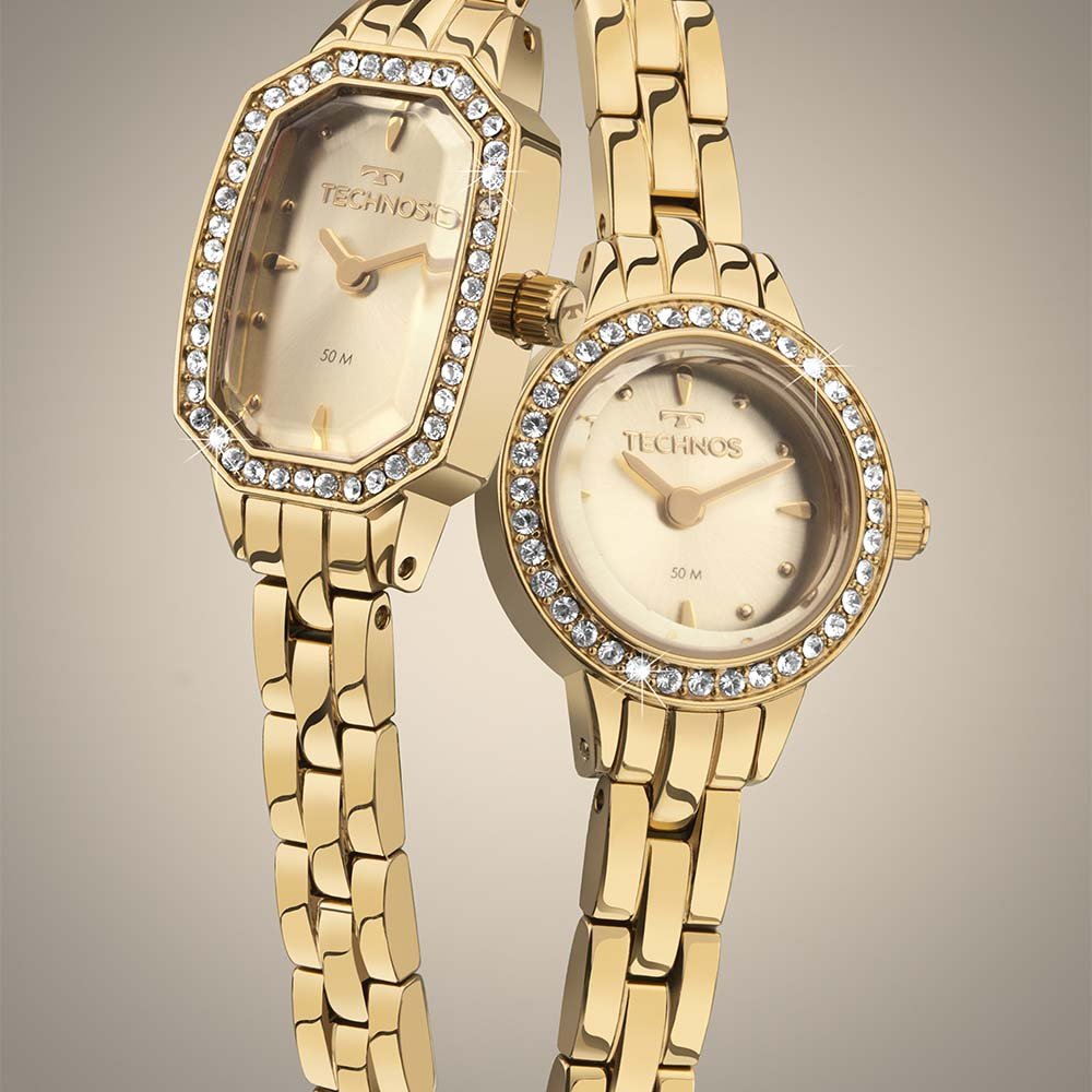 Relógio Technos Feminino Mini Dourado - 5Y20LR/1D Dourado 2