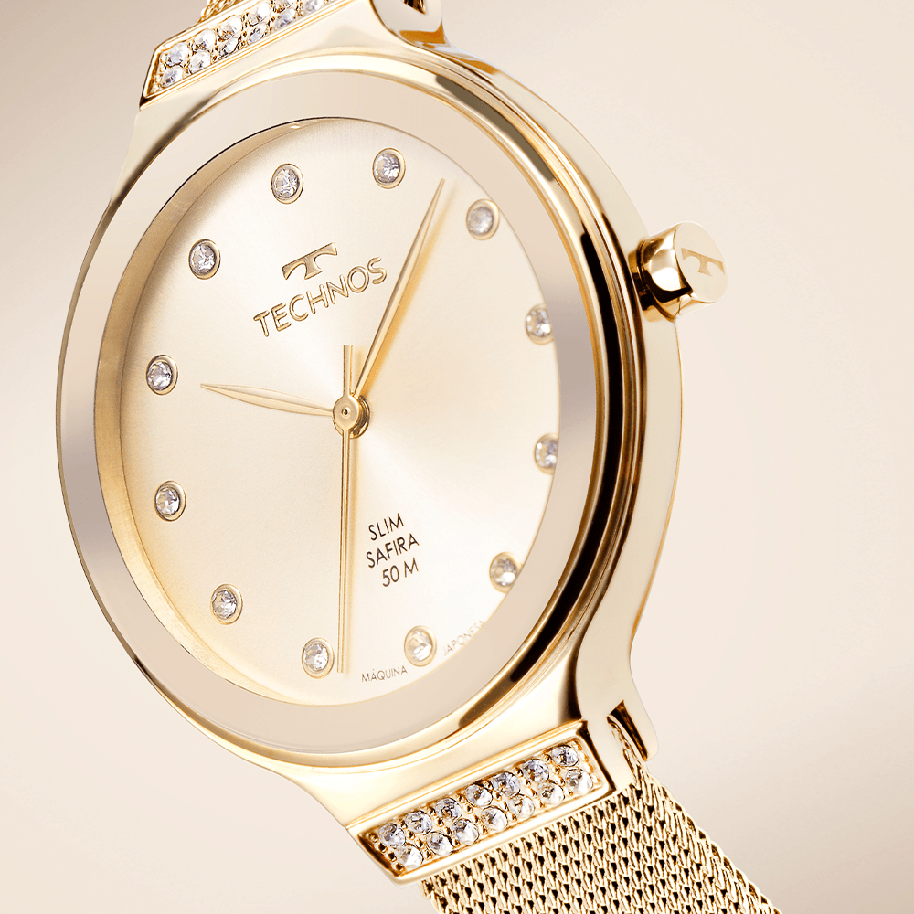 Relógio Technos Feminino Slim Dourado - GL32BD/1D Dourado 2