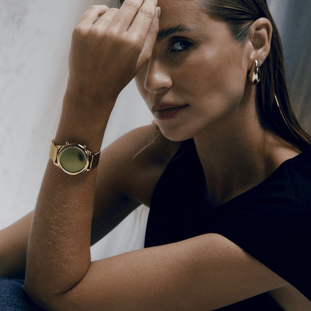 Relógio Euro Feminino Fashion Fit Reflexos Midi Dourado - EUDS8054AA/4D Dourado 2