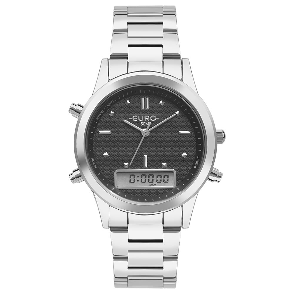 Relógio Euro Feminino Fashion Fit Sporty Prata - EUBJ3718AD/4K Prata 1