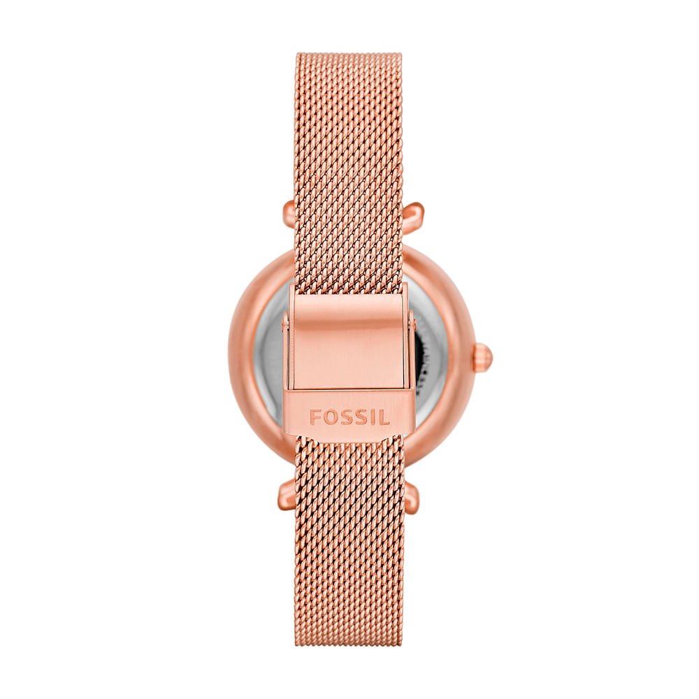 Relógio Fossil Feminino Carlie Mini Rosé - ME3188/1JN Rosé 3