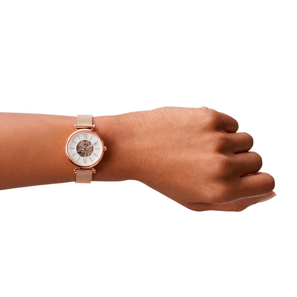 Relógio Fossil Feminino Carlie Mini Rosé - ME3188/1JN Rosé 4