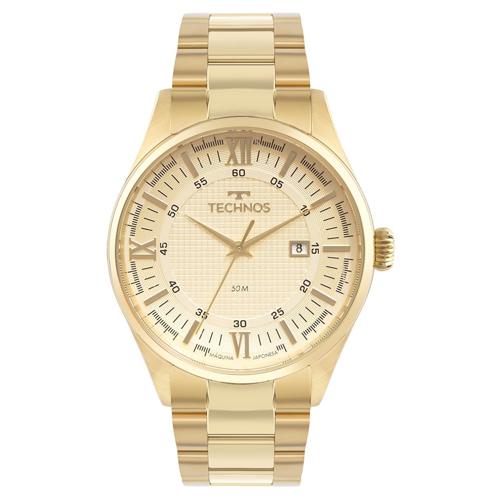 Relógio Technos Masculino Executive Dourado - 2115TWF/1D Dourado 1