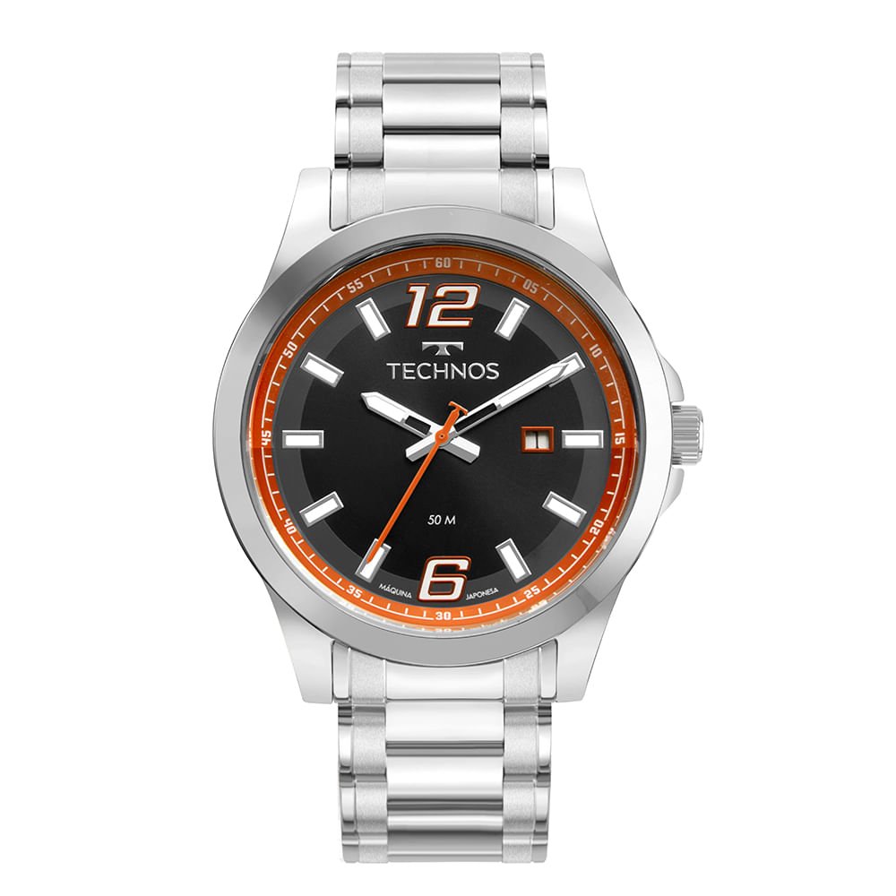 Relógio Technos Masculino Racer Basico Prata - 2115TWP/1P Prata 1