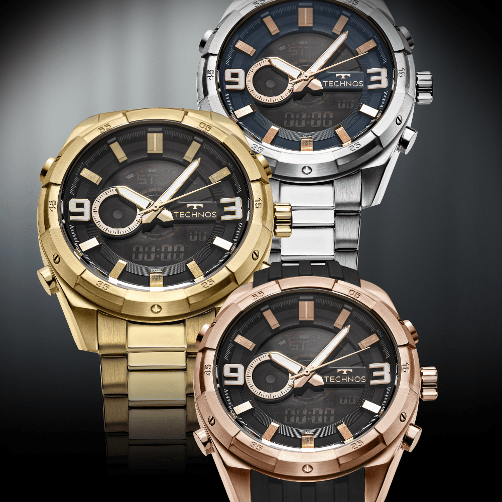 Relógio Technos Masculino Digitech Prata - YXD0645AAB/1A Prata 5