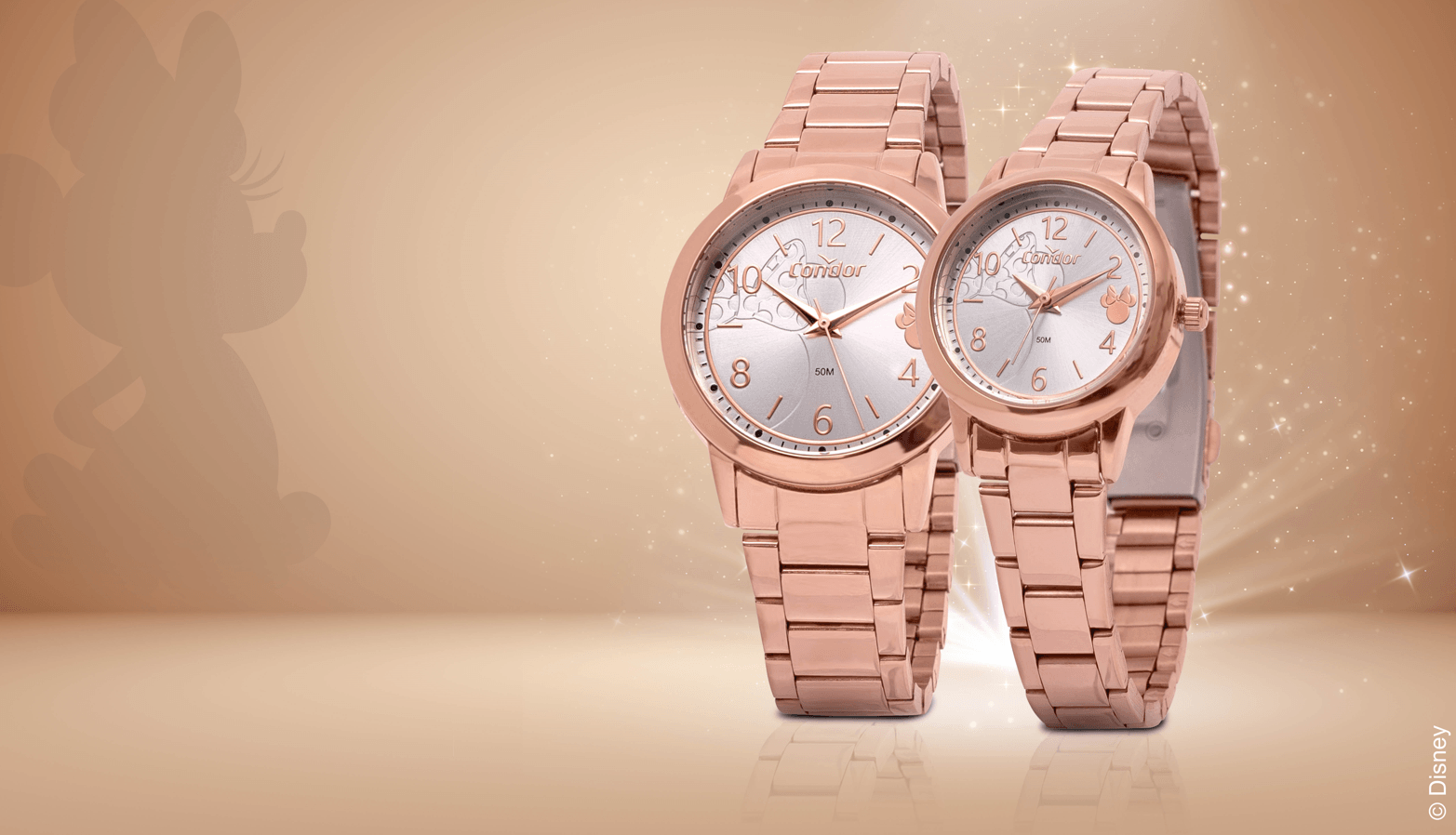 Relógio Condor Feminino Disney Minnie Rosé - CO2035NGO/I4K Rose 3