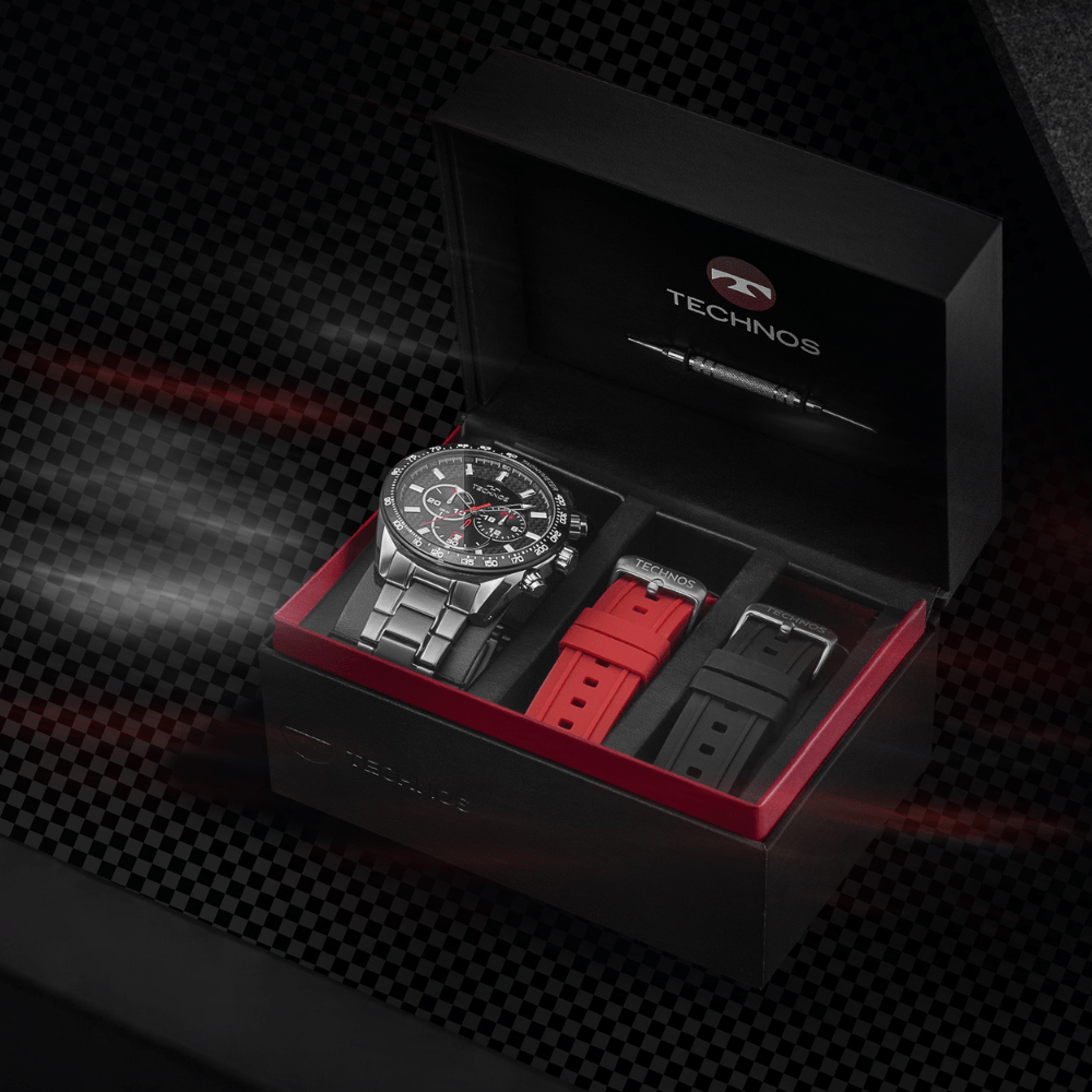 Relógio Technos Masculino Ts Carbon Grafite - JS25BBS/T1A Grafite 7