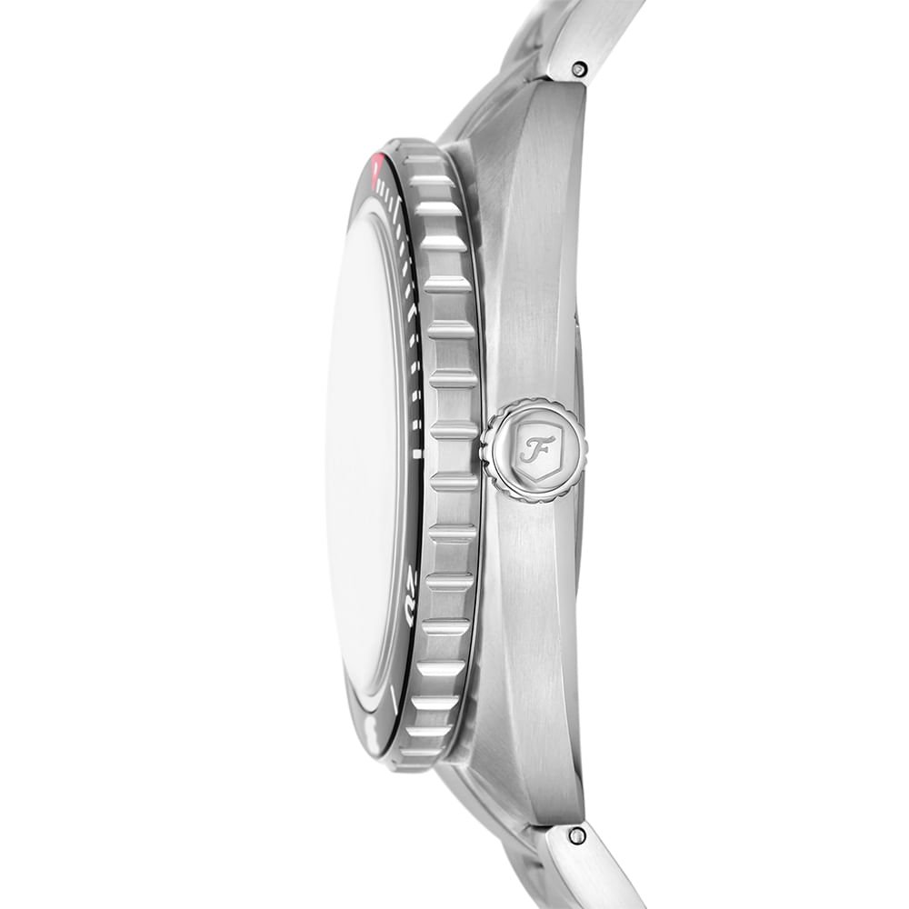 Relógio Fossil Masculino Breaker Prata - FS6063/1KN Prata 2