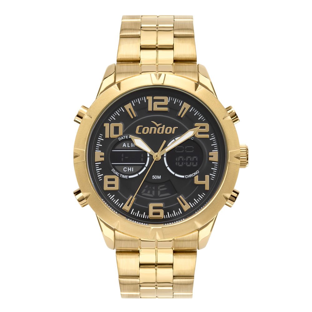Relógio Condor Masculino Digital Dourado - COBJK648AA/4P Dourado 1