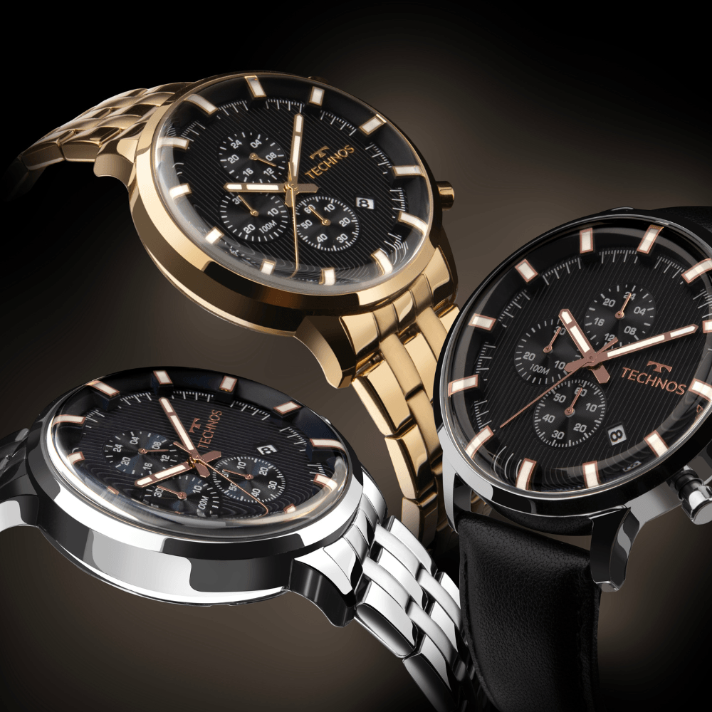 Relógio Technos Masculino Grandtech Dourado - JS15ENQ/1P Dourado 4