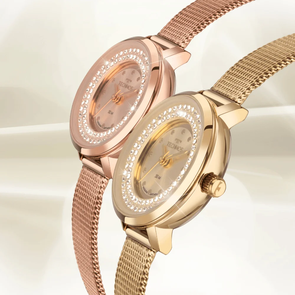Relógio Technos Feminino Mini Rosé - 2035NAE/1J Dourado 4