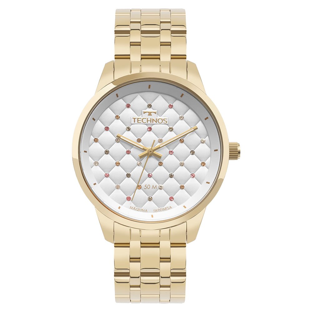 Relógio Technos Feminino Brilho Dourado - 2035NAF/1B Dourado 1