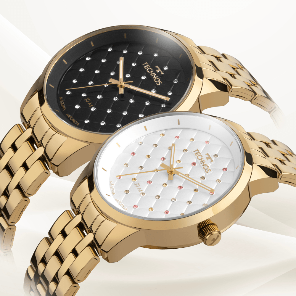 Relógio Technos Feminino Brilho Dourado - 2035NAF/1B Dourado 4