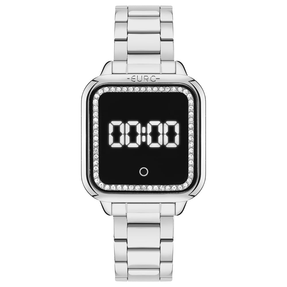 Relógio Euro Feminino Fashion Fit Led Prata - EUMD2404AB/4K Prata 1
