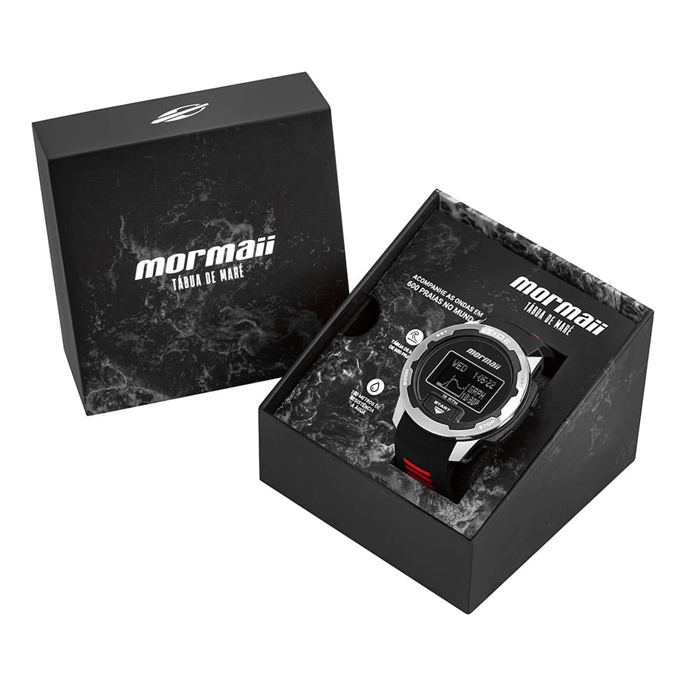 Relógio Mormaii Masculino Pro Preto - MO23901/8R Preto 4
