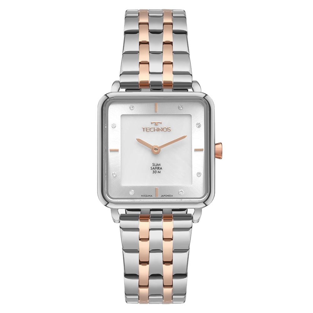Relógio Technos Feminino Slim Bicolor - GL22AN/1K Multicores 1