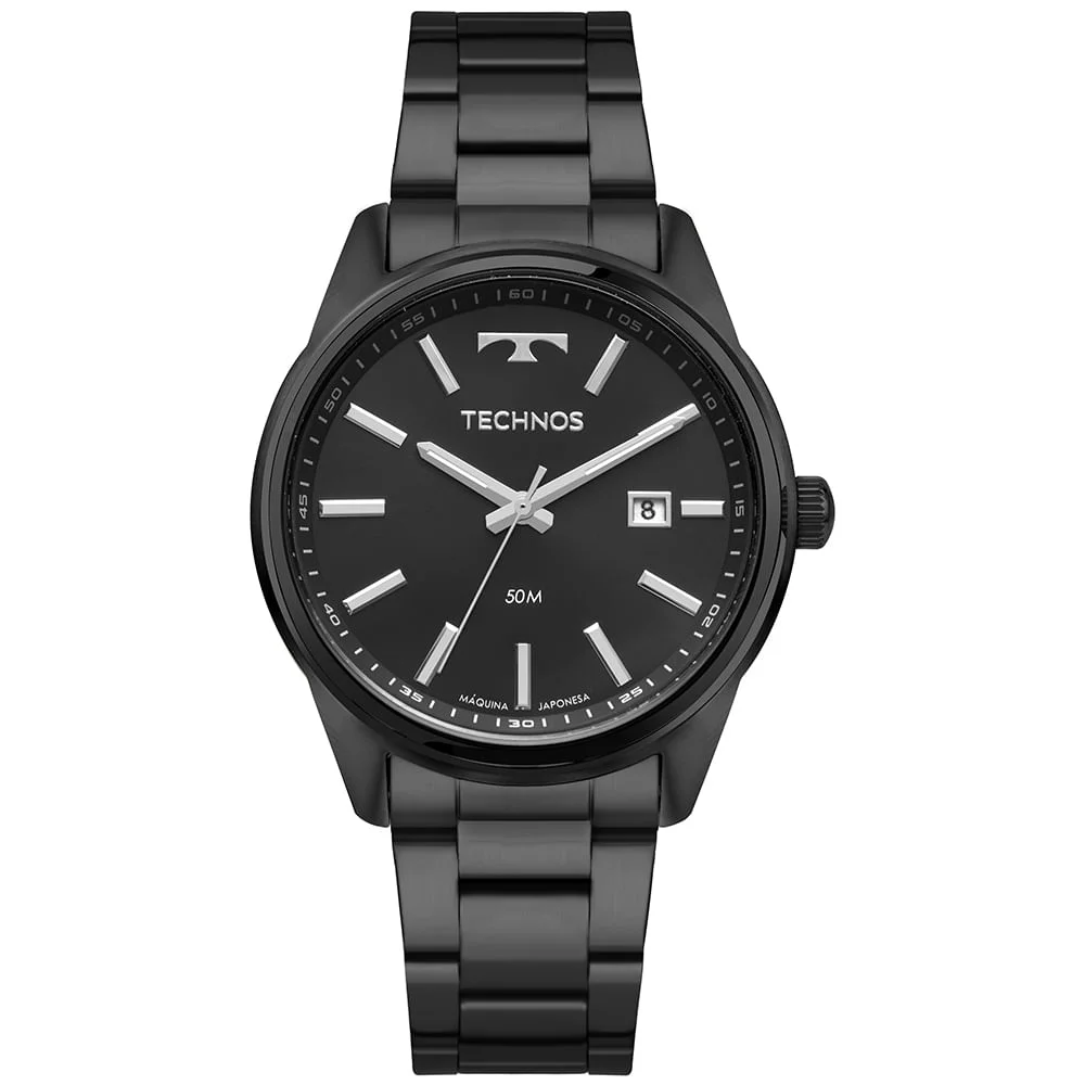 Relógio Technos Masculino Steel Preto - 2115TYC/1P Preto