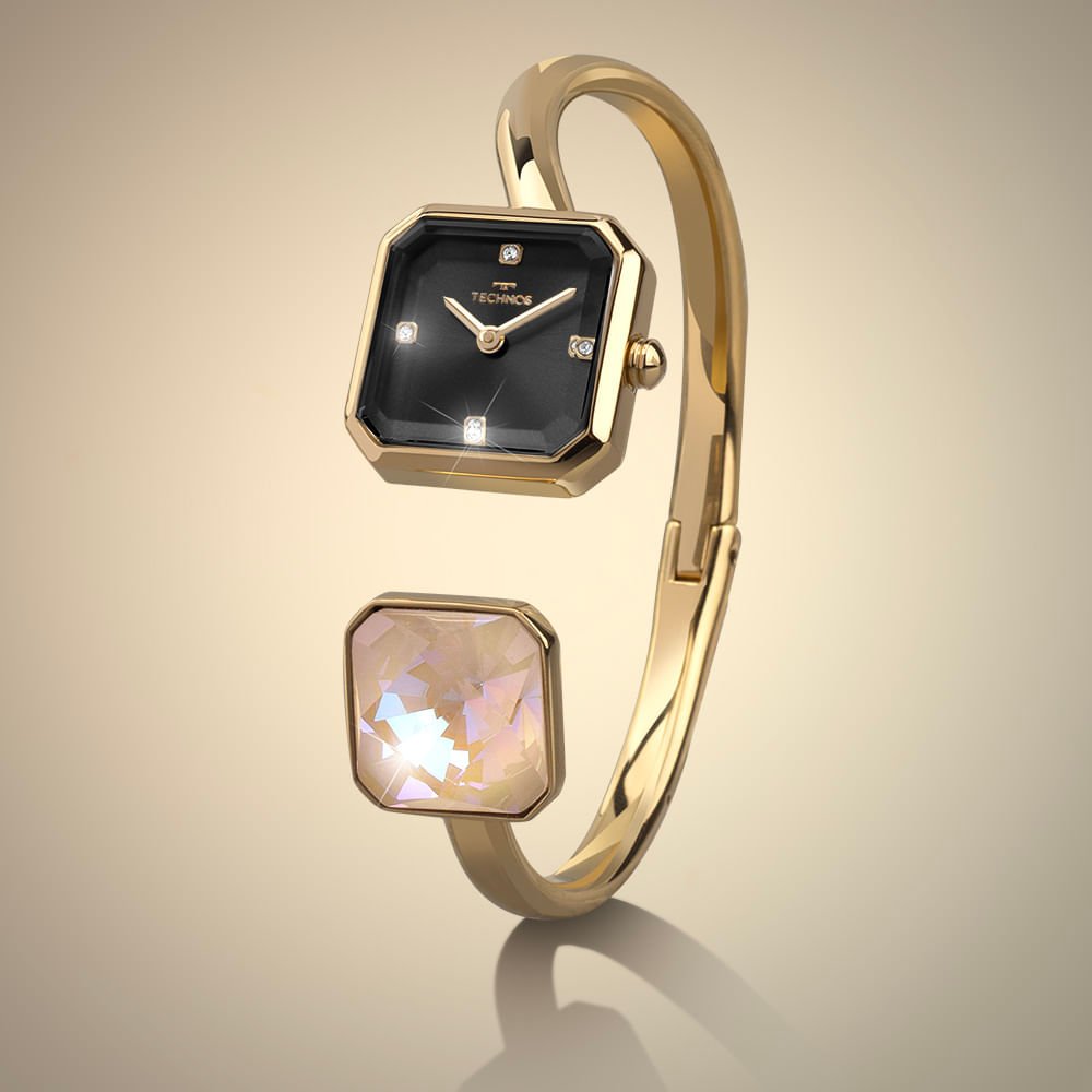Relógio Technos Feminino Crystal Dourado - 751AA/1P Dourado 4