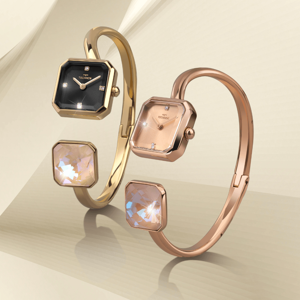 Relógio Technos Feminino Crystal Dourado - 751AA/1P Dourado 5