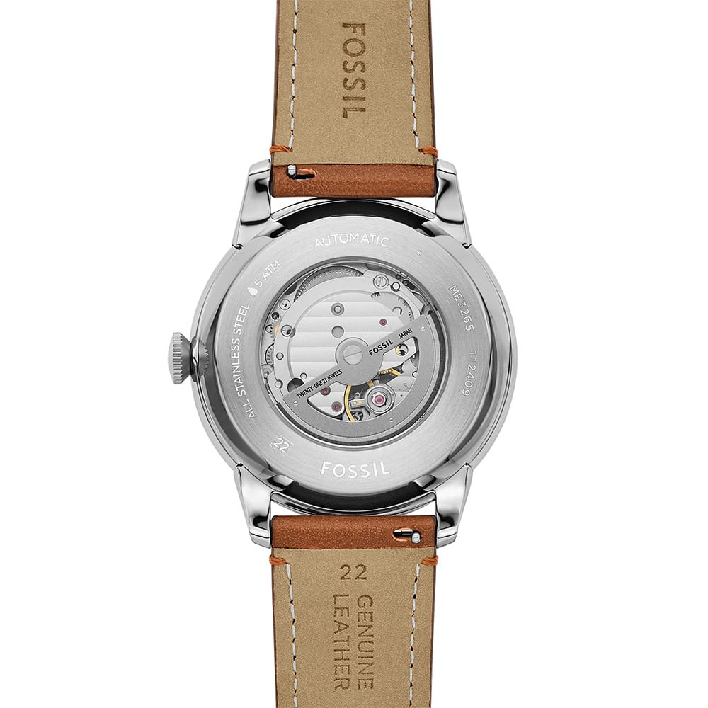 Relógio Fossil Masculino Townsman Prata - ME3265/0VN Prata 4