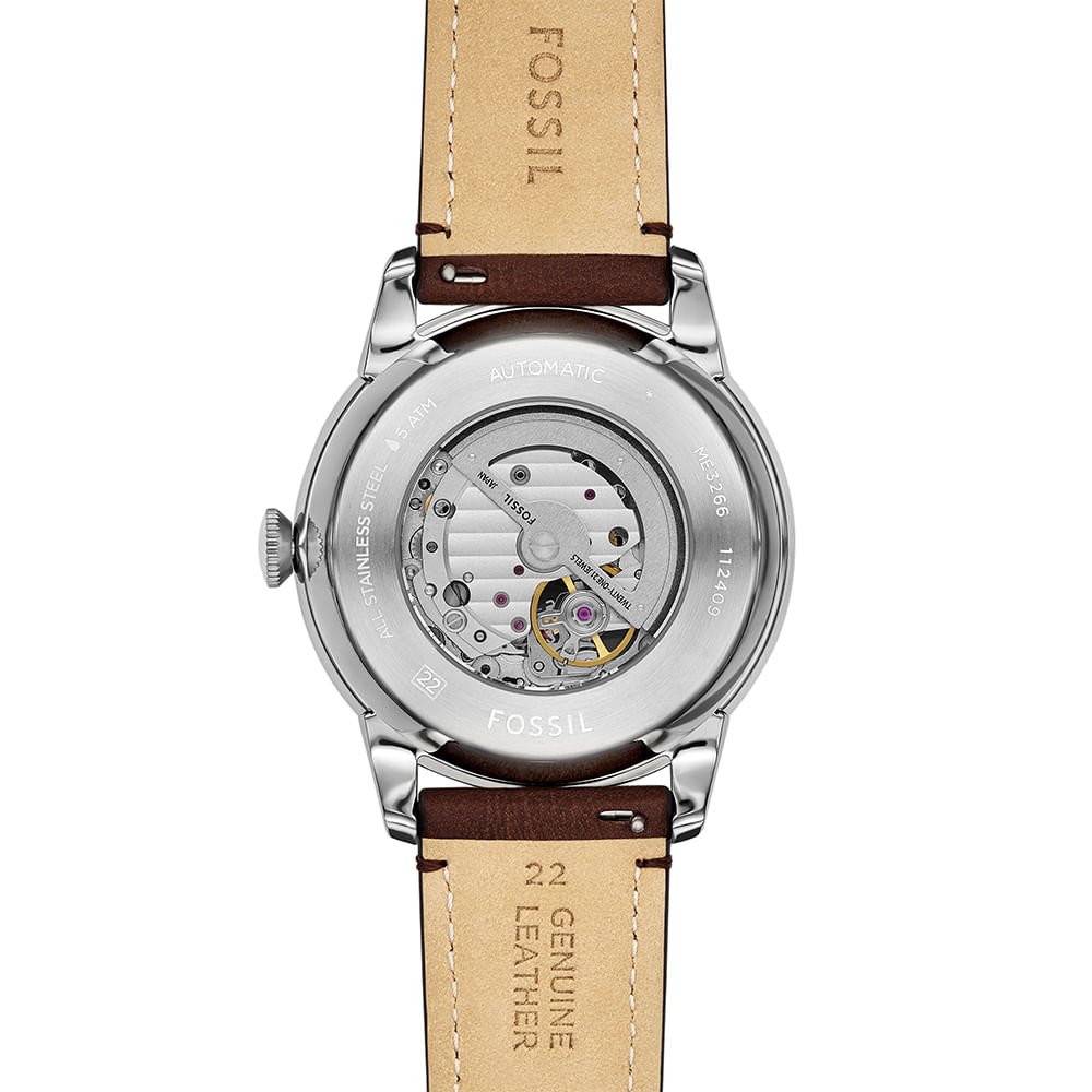 Relógio Fossil Masculino Townsman Prata - ME3266/0CN Prata 4