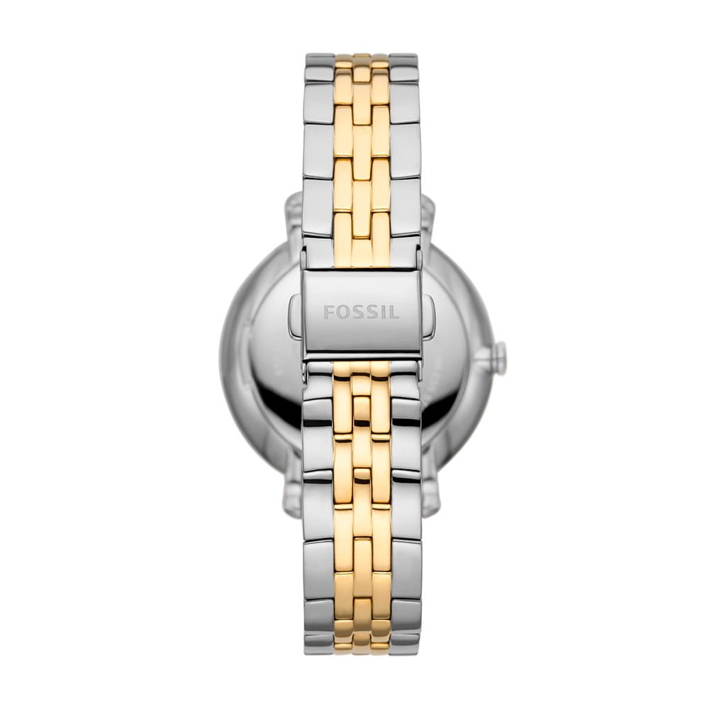 Relógio Fossil Feminino Jacqueline Bicolor - ES5166/1KN Prata 2