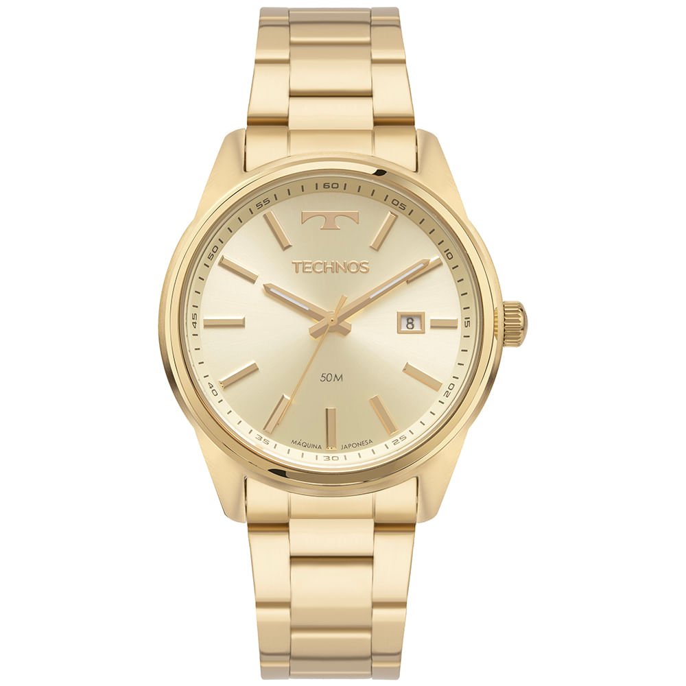 Relógio Technos Masculino Steel Dourado - 2115TYA/1D Dourado 1