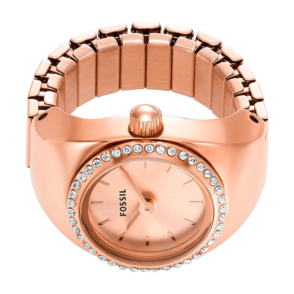 Relógio Fossil Feminino Watch Ring Rosé - ES5320/1JI Bronze 3