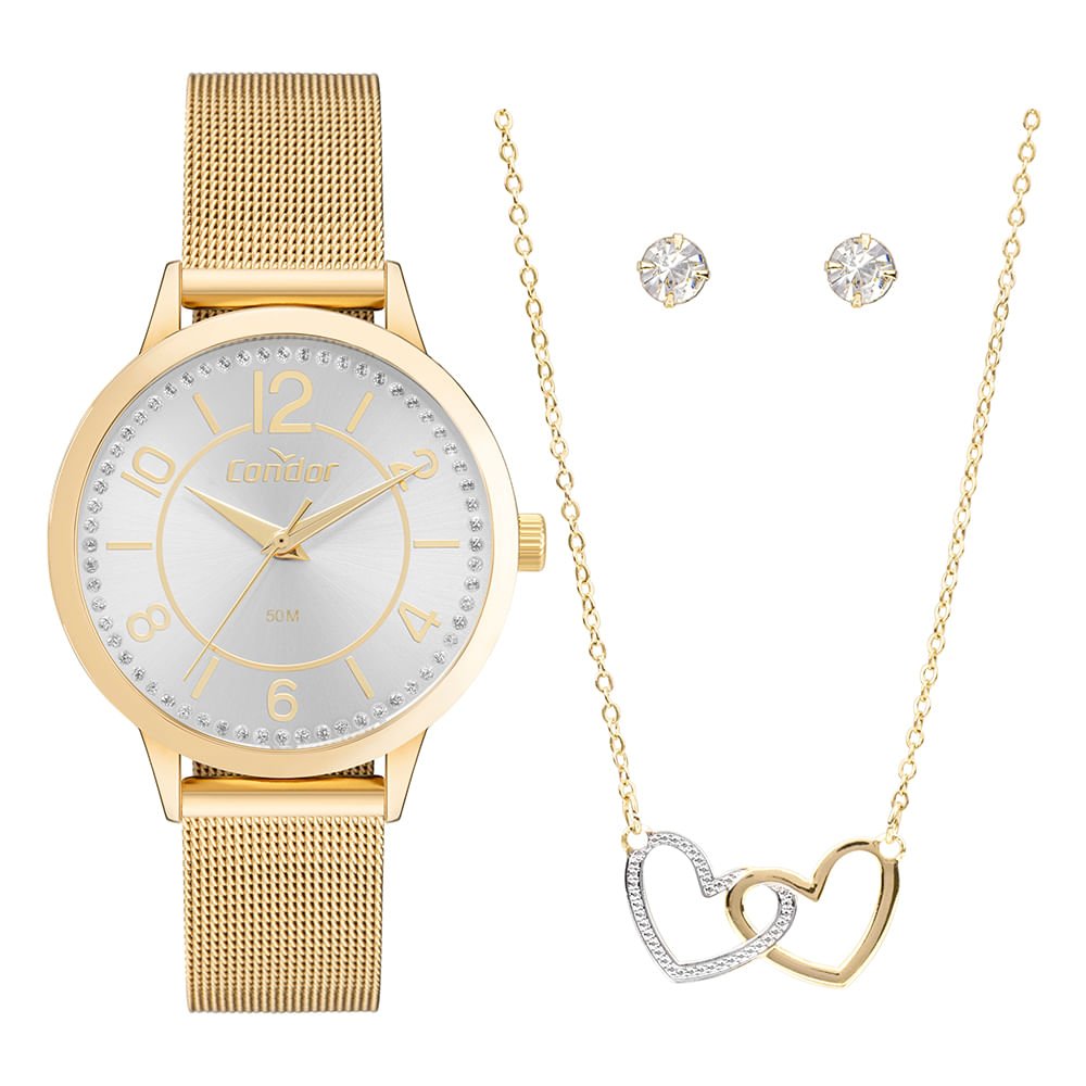 Kit Condor Feminino Dia A Dia Dourado - CO2035NCK/K4K