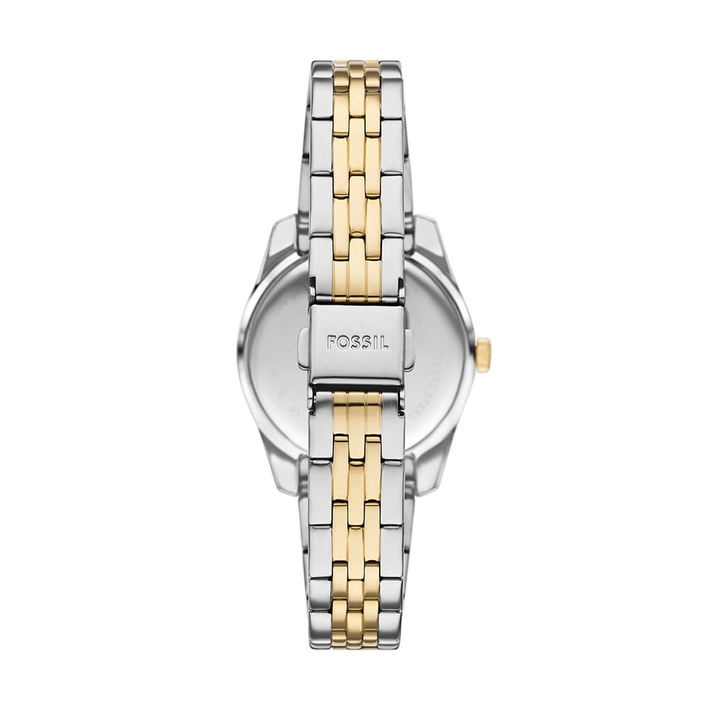 Relógio Fossil Feminino Scarlette Bicolor - ES5388/1VN Prata/Dourado 3
