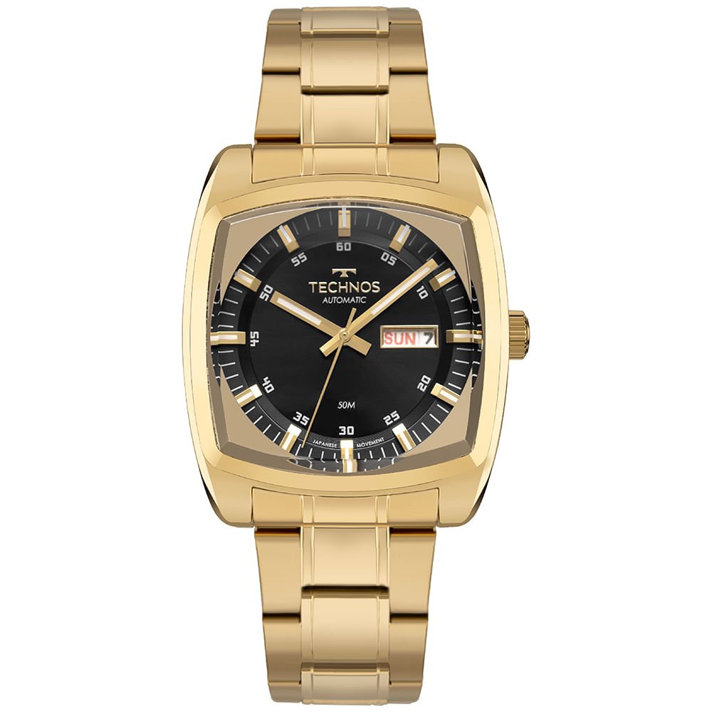 Relógio Technos Masculino Automatico Dourado - 8205OM/1P Dourado 1