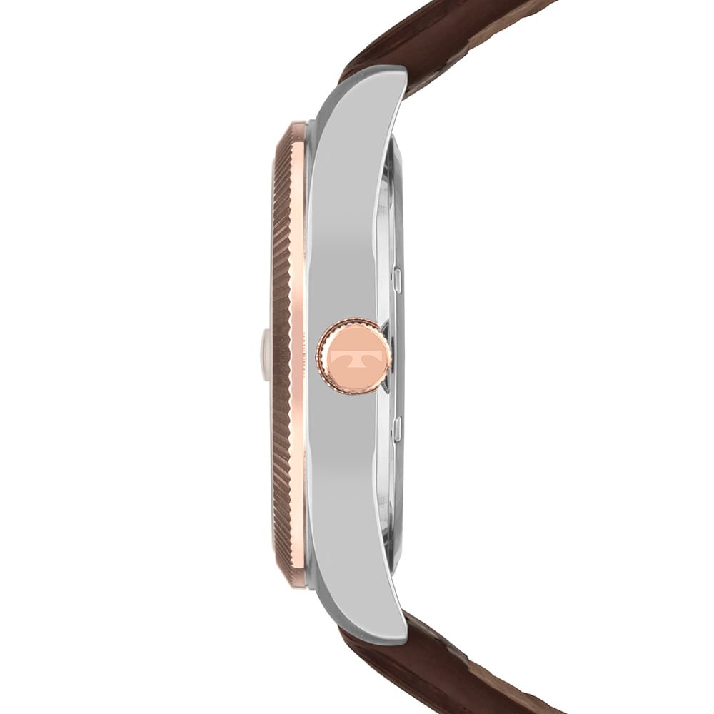 Relógio Technos Masculino Riviera Bicolor - 2317AI/0C Marrom 2