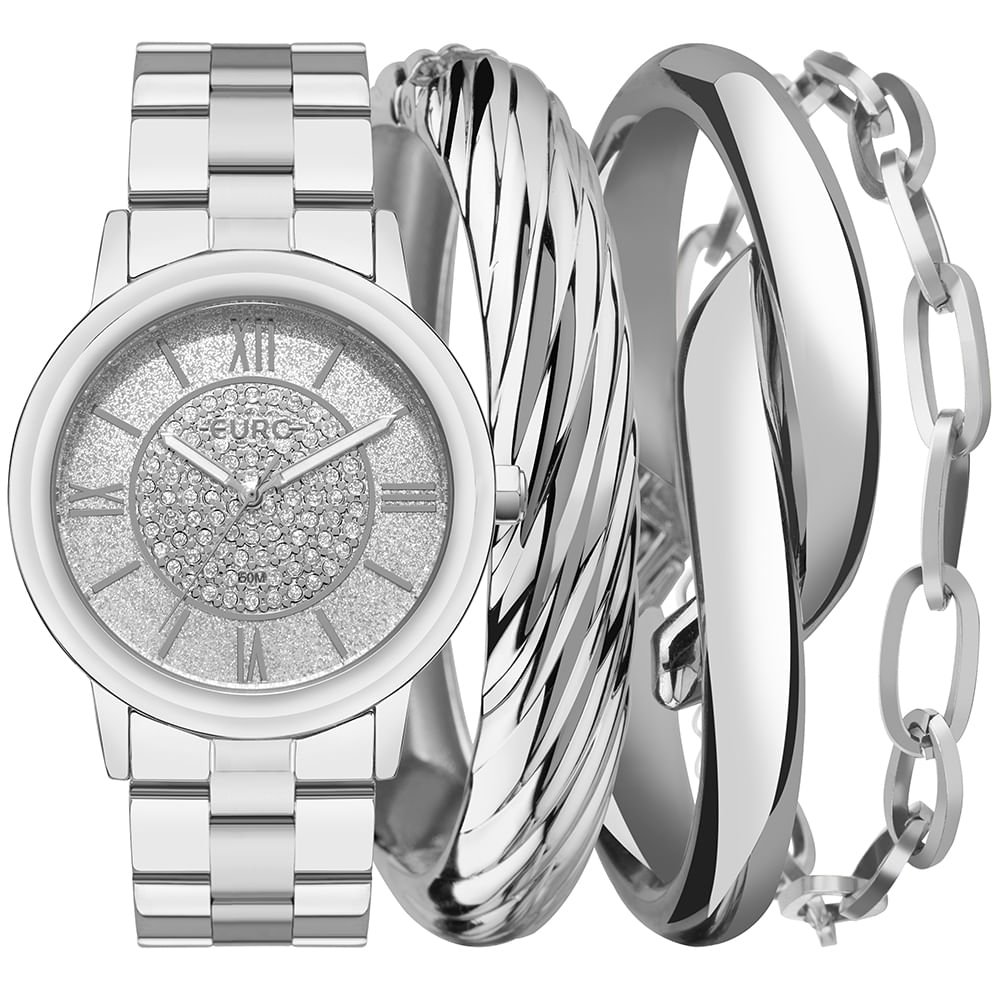 Kit Euro Feminino Soul Prata - EU2036YVP/K4K Prata 2