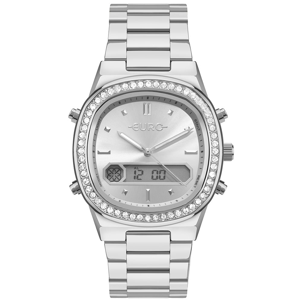 Relógio Euro Feminino Fashion Fit Sporty Prata - EUBJ3890ABB/4K Prata 1