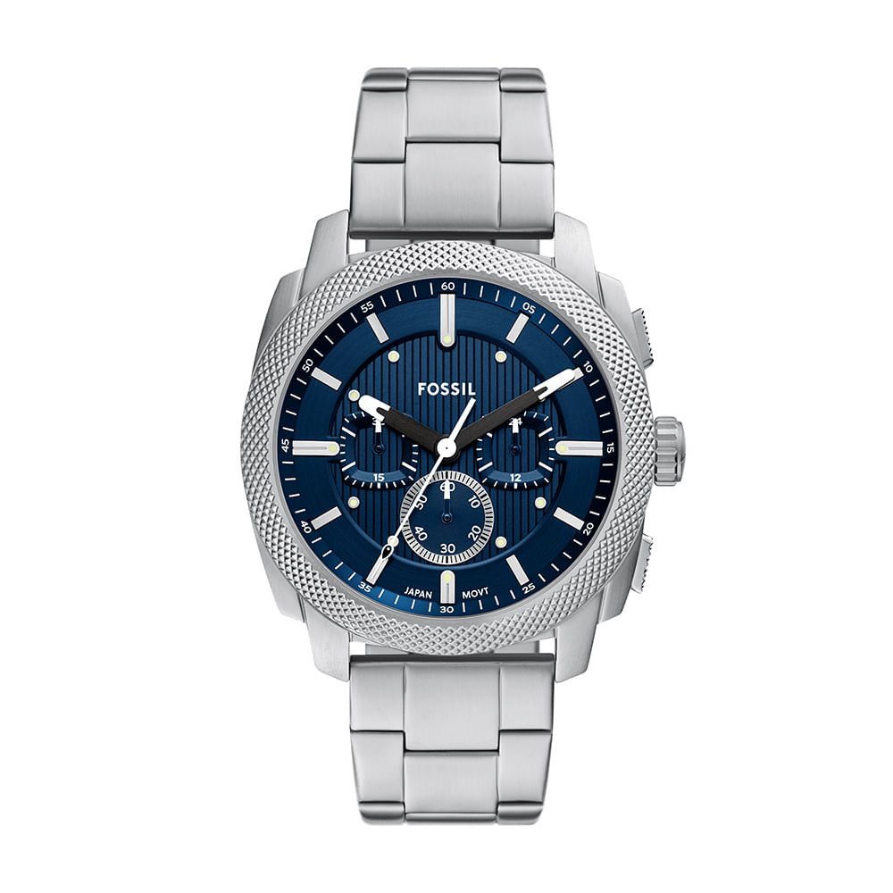 Relógio Fossil Masculino Machine Prata - FS6096/1AN Prata 1