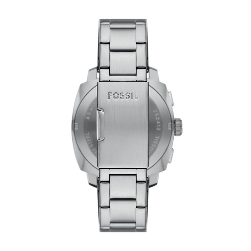 Relógio Fossil Masculino Machine Prata - FS6096/1AN Prata 3