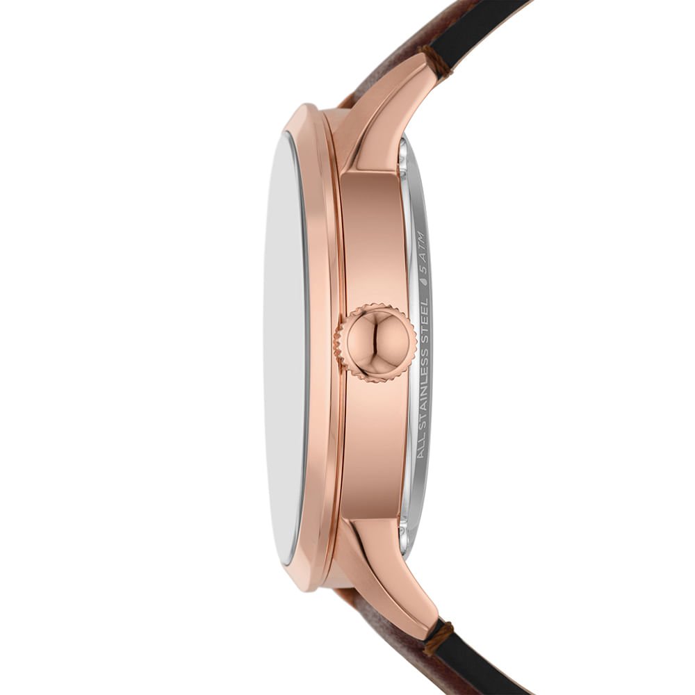 Relógio Fossil Masculino Townsman Rosé - ME3259/0MN Marrom 2