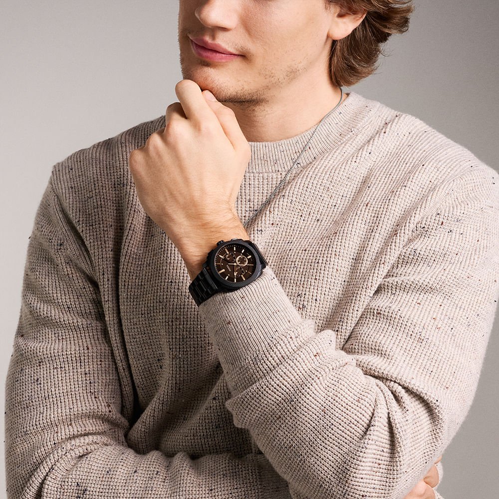 Relógio Fossil Masculino Machine Preto - FS6097/1PN Preto 3