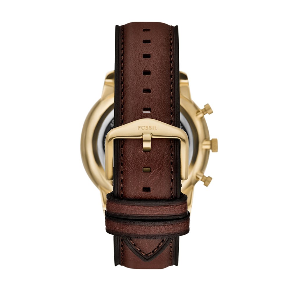 Relógio Fossil Masculino Neutra Dourado - FS6113/0DN Marrom 3
